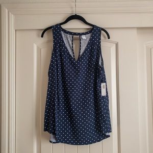 NWT polka dot top